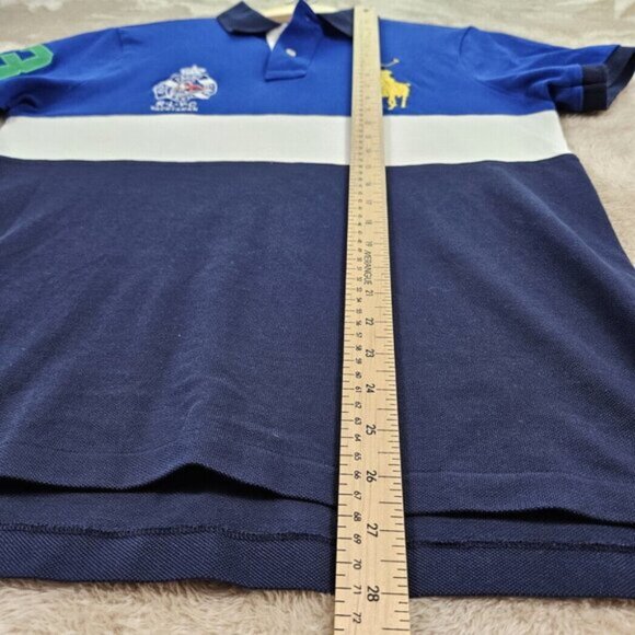 Polo Ralph Lauren Custom Slim Fit Big Pony Mesh Polo Shirt RLYC Yachtsman Mens M - Picture 4 of 10